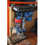 A small Powercraft bench mounted Pillar Drill with 2 1/2'' clamp vice.