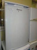 A Lec under counter fridge, 32 1/2'' high x 19 1/2'' wide x 21'' deep.