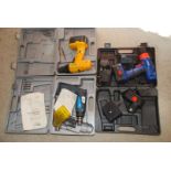 A Draper 18 volt cordless drill plus a Hilka drill (no battery),