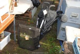 A "Chicco" buggy and a fire guard.