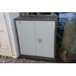 A metal Cabinet, 3' wide x 18'' deep x 40'' high.