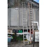 A seventeen rung aluminium Ladder.