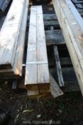 Four newel posts 3" x 3" x 51" long.