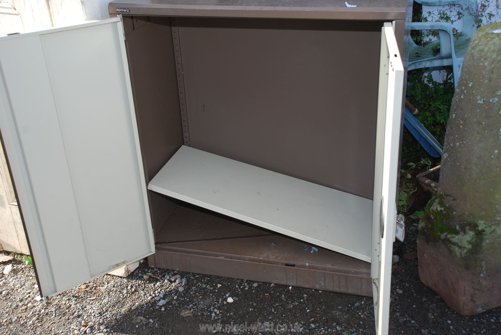 A metal Cabinet, 3' wide x 18'' deep x 40'' high. - Image 2 of 2