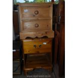 Two bedside cabinets.