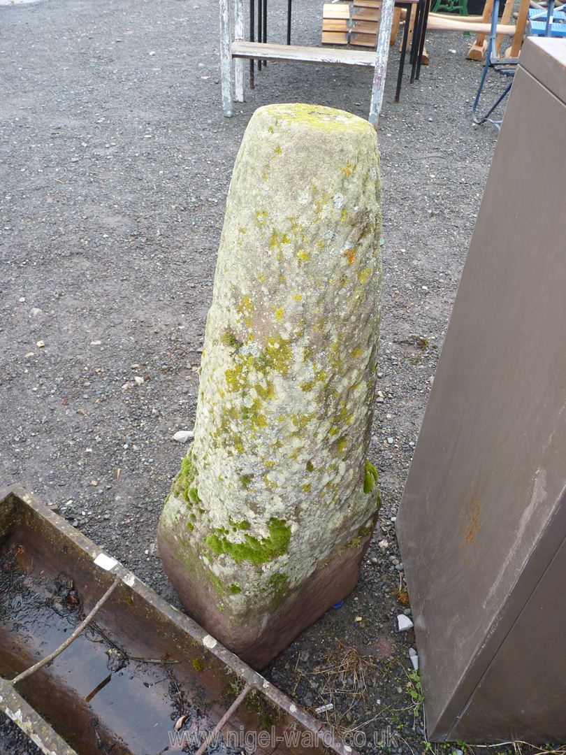 A stone Pillar, 37'' high. - Image 5 of 7