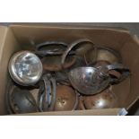 Old car head lamps, spot lamps, sealed beam lights, etc.