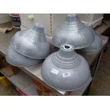 Five grey Wilko lampshades, new.