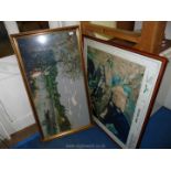 A framed Print of satellite image of Abu-Dhabi by Space Imagene, Middle East,