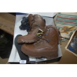 A pair of Haix Gore-tex boots, size 7.