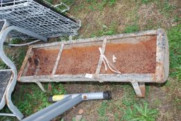 Galvanised trough, 3'.