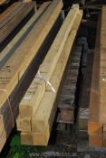 Five lengths of treated softwood 3" x 3" x 94 1/2" long.