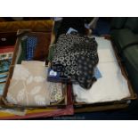 A quantity of ladies clothes, fabric, linen etc.