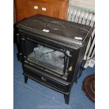 A Dimplex coal effect electric heater.