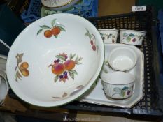 A quantity of china to include five Royal Worcester ramekins,