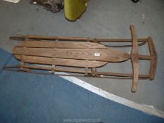 A vintage American 'Flexible Flyer' Sledge