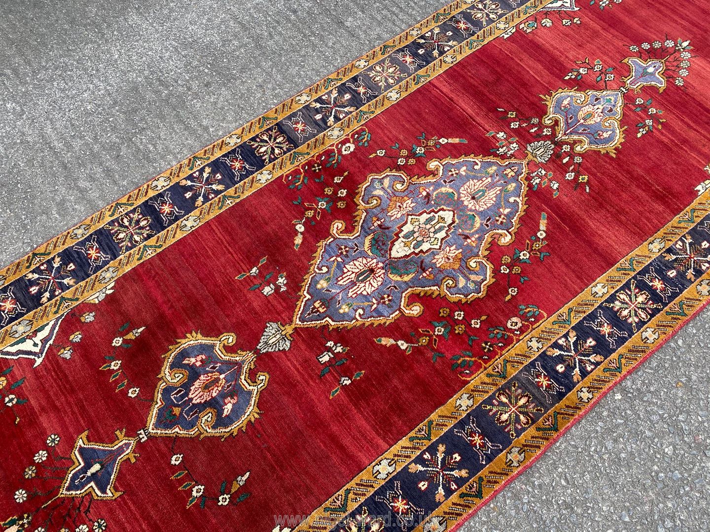 A fine handmade Kerman runner, - Image 4 of 4