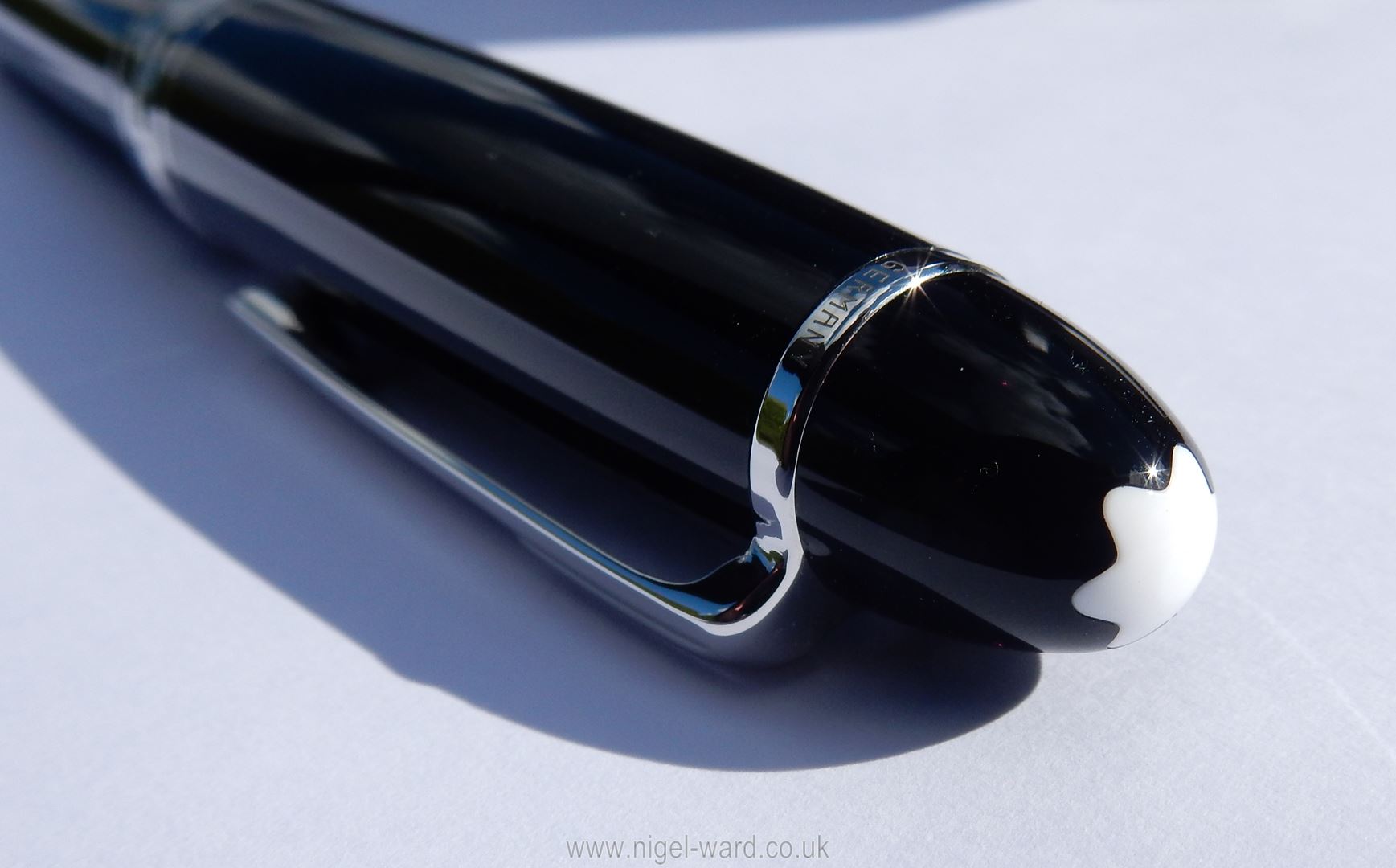 A Montblanc Meisterstuck Pix Classique Platinum-Coated Ballpoint Pen, initialled "JH" to the clip, - Image 8 of 8
