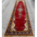 A fine handmade Kerman runner,