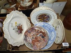 A quantity of display plates to include; 'The Spode Blue Room Collection',