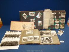 Two vintage photograph albums; one dated 1955 from Wrexham Barracks, plus an autograph book.