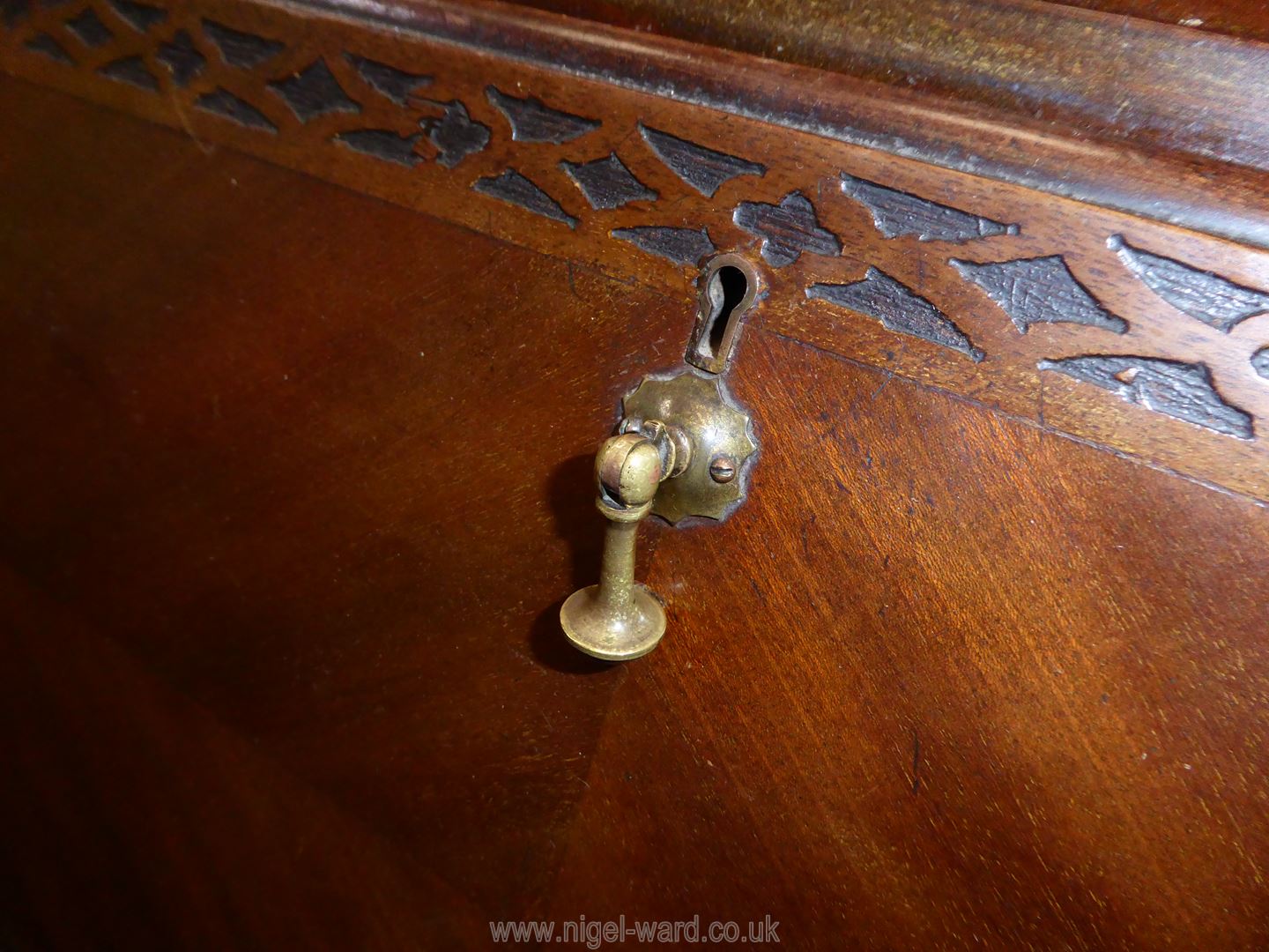 A mid/early 20th century Mahogany Bureau, - Image 3 of 4