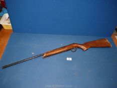 A B.S.A. Merlin .22 calibre air rifle (requires attention).