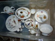 A quantity of Royal Worcester gilt rimmed ''Evesham'' including oval tureen, cups and saucers,