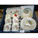 Wedgwood Peter Rabbit plates, dish, cups, Thomas the Tank Engine bowl and cup, etc.