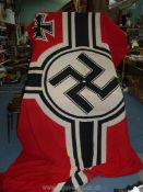 A World War II German battle Flag, 75" x 130", a/f.