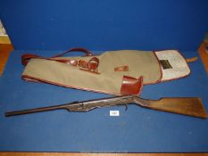 A Diana Mod 15 air rifle with a large Gunmark carrying case.