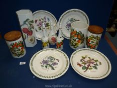 A quantity of Portmeirion china including four Botanic Garden plates,