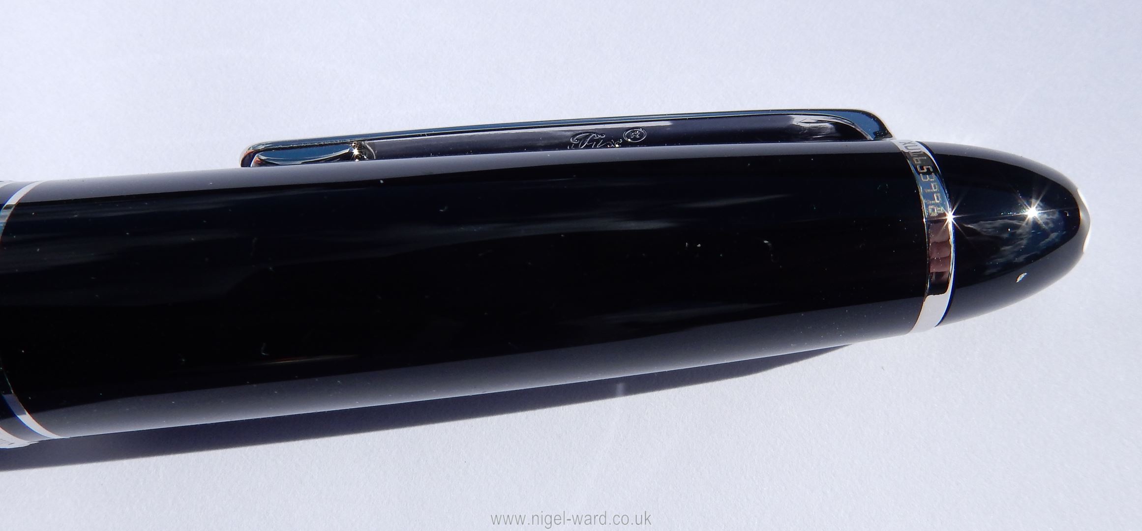 A Montblanc Meisterstuck Pix Classique Platinum-Coated Ballpoint Pen, initialled "JH" to the clip, - Image 6 of 8