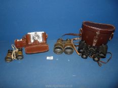A pair of Stepruva Ross London 9 x 35 binoculars in leather case,