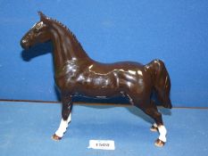 A John Beswick 'Hackney' black stallion with white socks (boxed) 1 out of 750 pieces,