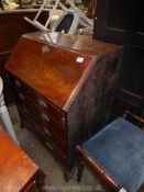 A 19th century Mahogany Bureau,