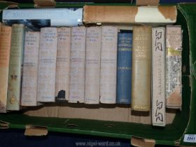A box of books to include; Winston Churchill's second world war,