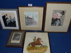 A quantity of prints to include; Limited Edition print of Hereford (no.