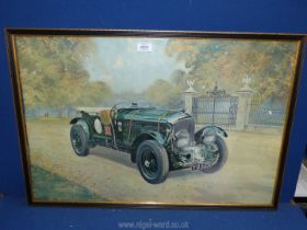 A large framed Coulson Print entitled 'Black Label Bentley', 31 1/4'' x 21 1/2''.