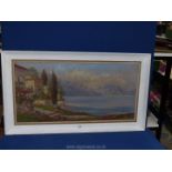 A large Oil on canvas in Impressionistic style possibly Italy signed lower right Maller,