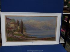 A large Oil on canvas in Impressionistic style possibly Italy signed lower right Maller,