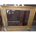 A heavy gilt picture Frame, a/f, 39¼" x 34¼", aperture 30¼" x 25¾".