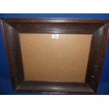A wooden framed and glazed picture Frame, frame size 23¾" x 19¾", aperture 17¼" x 13¼".