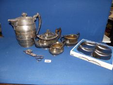 A quantity of miscellaneous silver plate include 'the Wenham Lake Ice company,