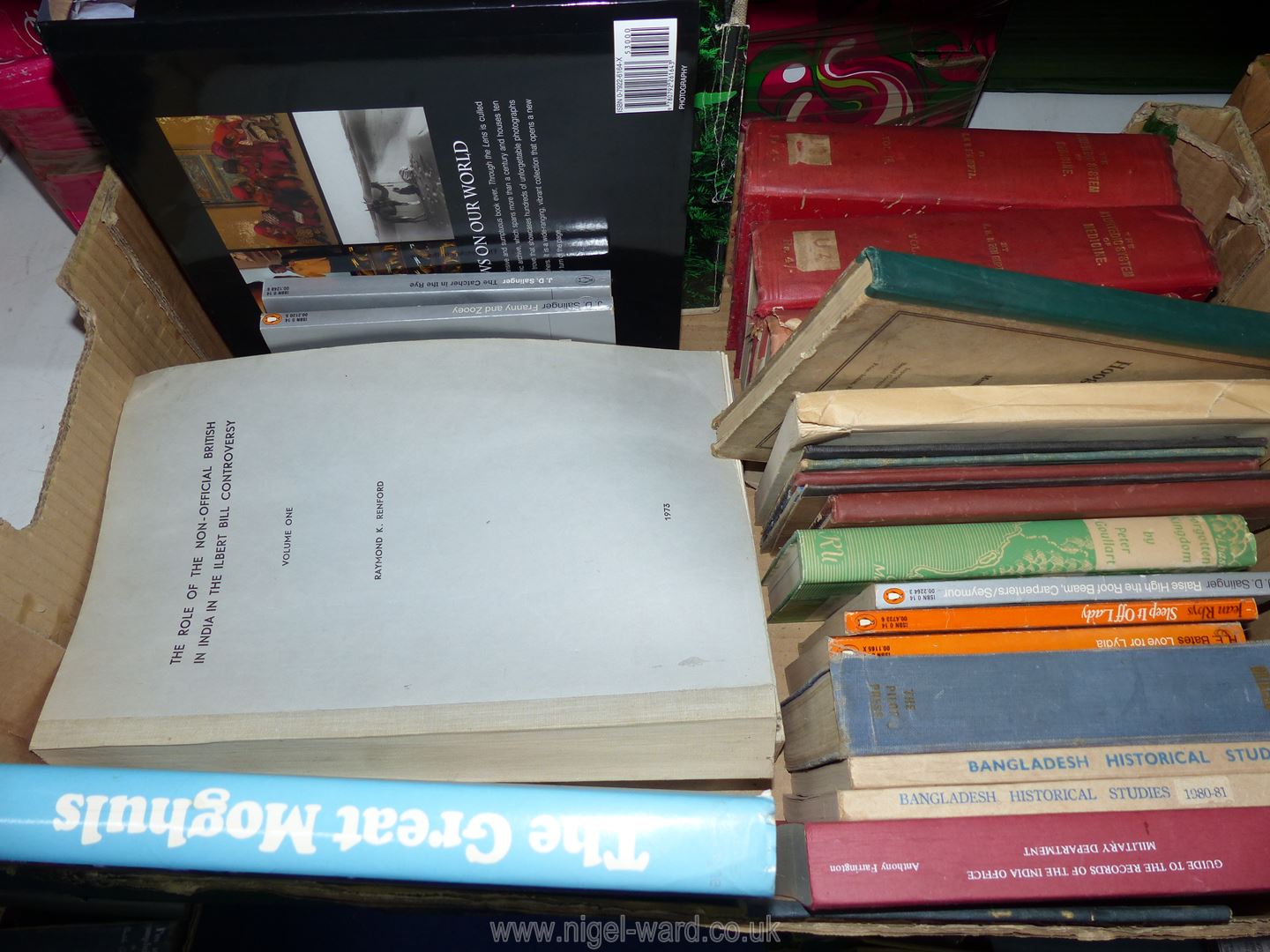 A box of books to include; Volumes II & III of The Ayurvedic System of Medicine,