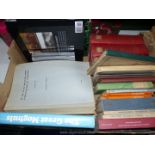 A box of books to include; Volumes II & III of The Ayurvedic System of Medicine,