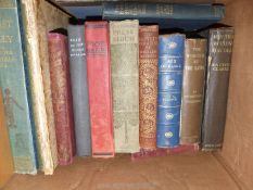 A box of old books to include; The Kitbag Travel books London Town,