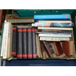 A box of books to include; books on art, The second world war,