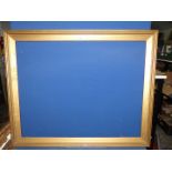 A large gilt coloured picture Frame, unglazed frame size 42" x 34", aperture size 36" x 29¾".