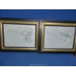 Two black and gilt framed Etchings "Fete de la Junon de Barberini and Fete de Junon Vue de Profil"